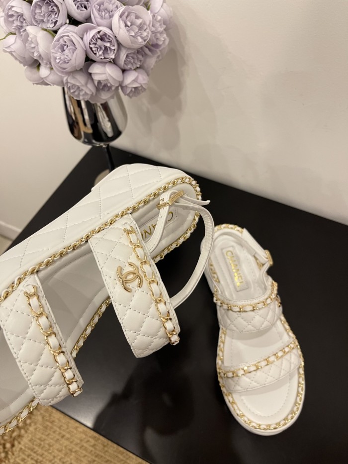 Quilted Lambskin Sandals(Female)36-41=