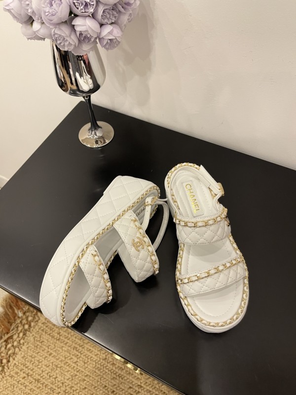 Quilted Lambskin Sandals(Female)36-41=