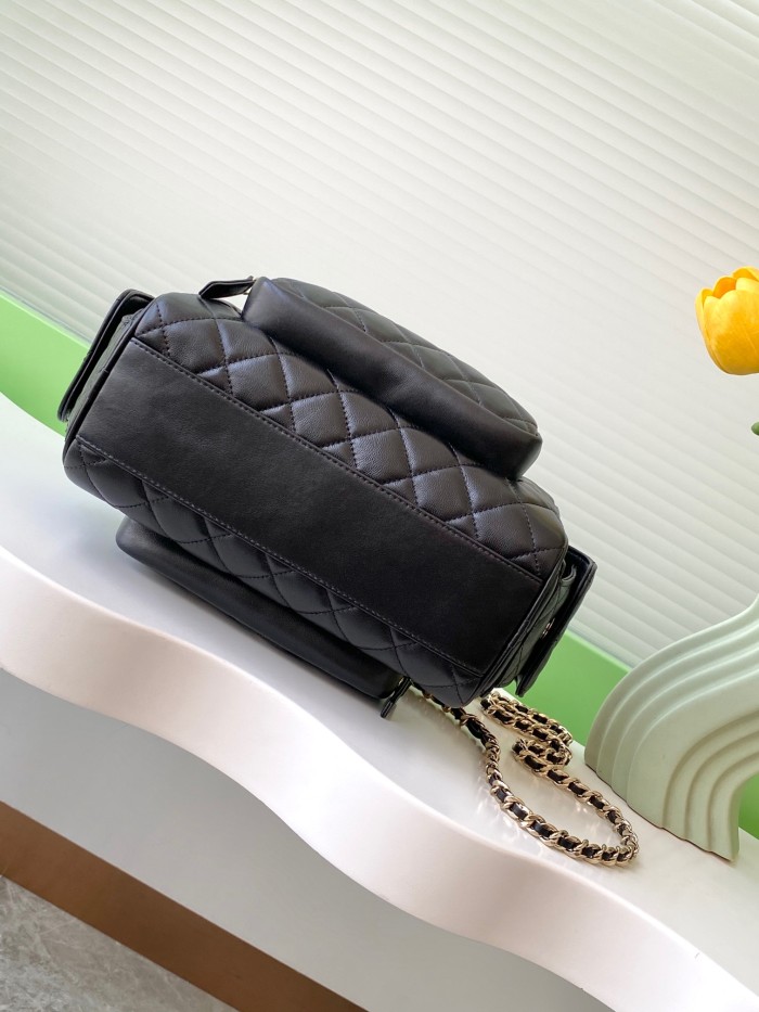 24K Bowling Bag Lambskin “18x24x17cm” -057 =AS5156