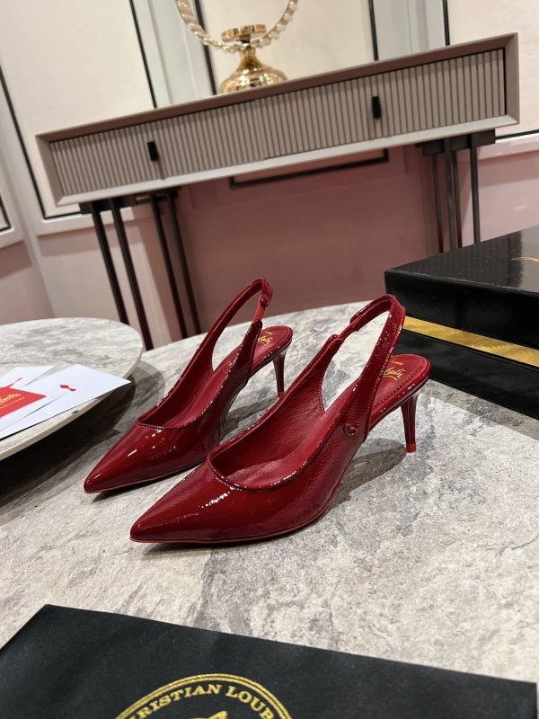 Lacquer Tip Thick Heel(Female)36-41=