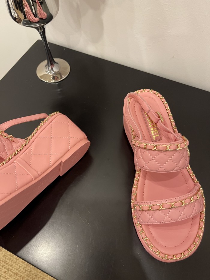 Quilted Lambskin Sandals(Female)36-41=