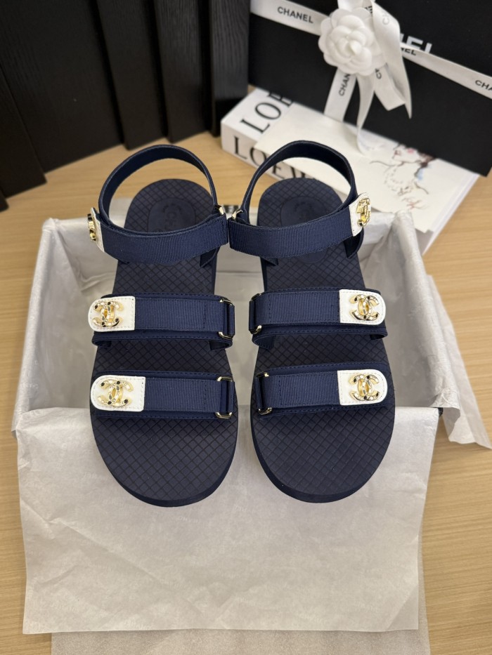 CC Logo Velcro Strap Sandals(Female)36-41=