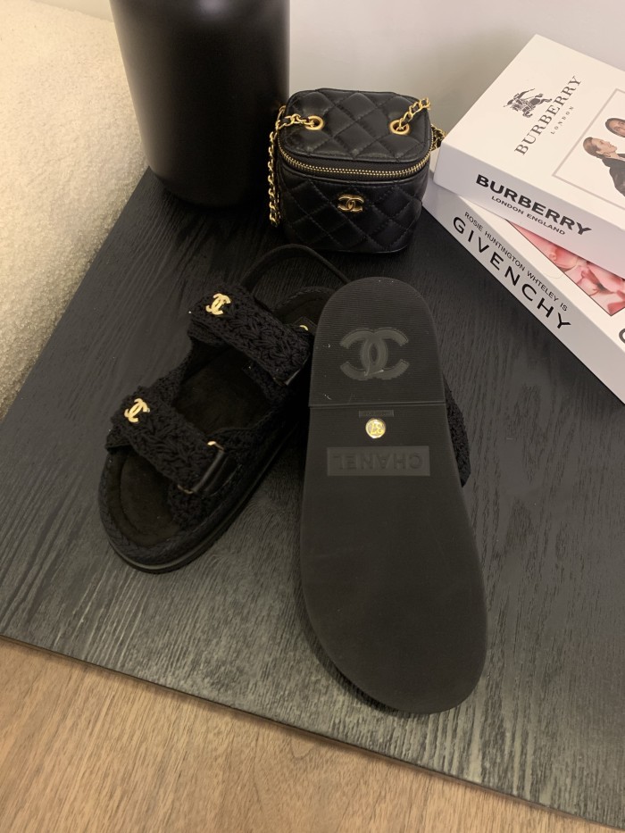 CC Logo Velcro Strap Sandals(Female)36-41=