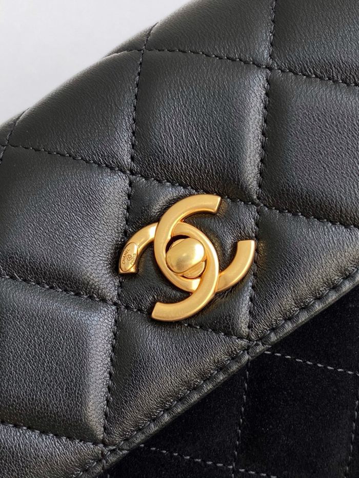25A Phone Bag Mini Suede Lambskin “11.5x19.5x5cm” -007 =AP4677