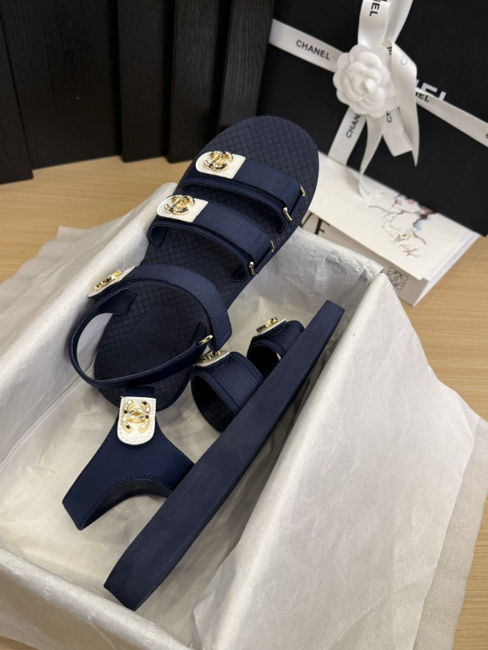 CC Logo Velcro Strap Sandals(Female)36-41=