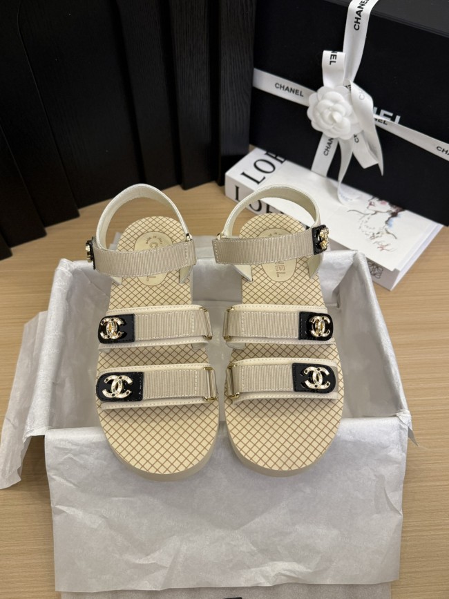 CC Logo Velcro Strap Sandals(Female)36-41=