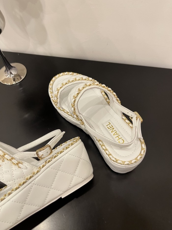 Quilted Lambskin Sandals(Female)36-41=