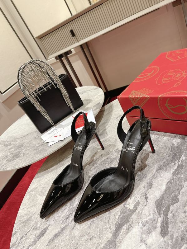 Lacquer Tip Thick Heel(Female)36-41=