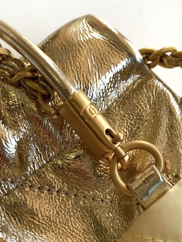 25C 22 Bag Mini Metallic Gold “19x20x6cm” -056 =AS3980