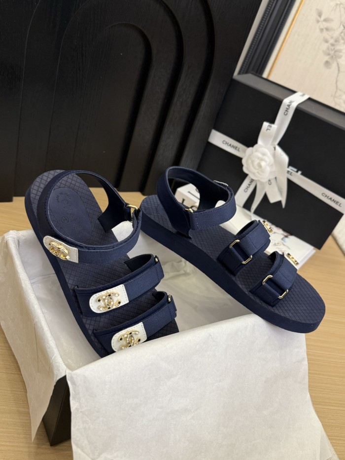 CC Logo Velcro Strap Sandals(Female)36-41=