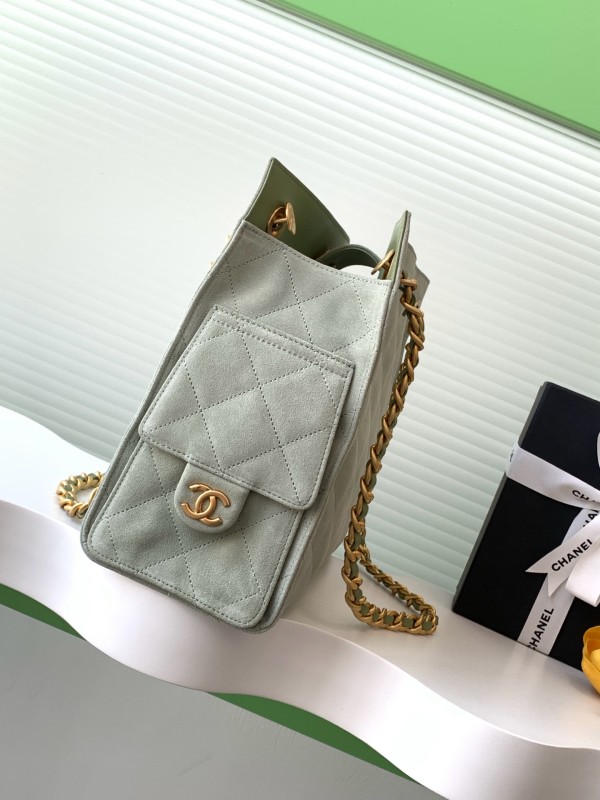 25C Shopping Bag Medium Suede “26x31x13cm” -029 =AS5303