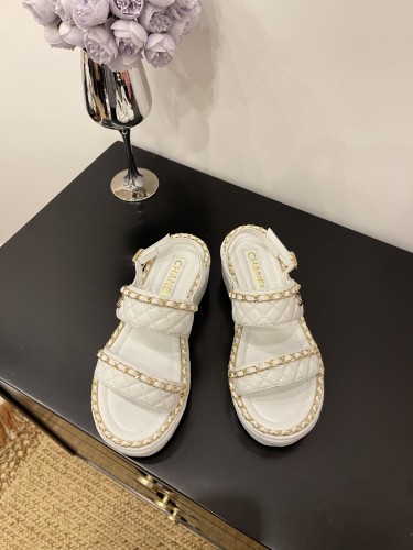 Quilted Lambskin Sandals(Female)36-41=