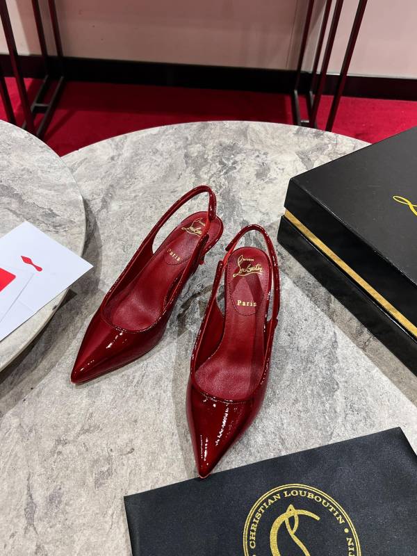 Lacquer Tip Thick Heel(Female)36-41=