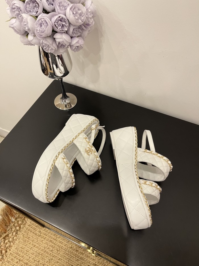 Quilted Lambskin Sandals(Female)36-41=