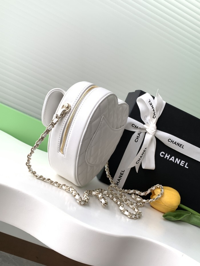 22CC Heart Bag Mini Lambskin “18x16.5x6.5cm” -006 =AS3191