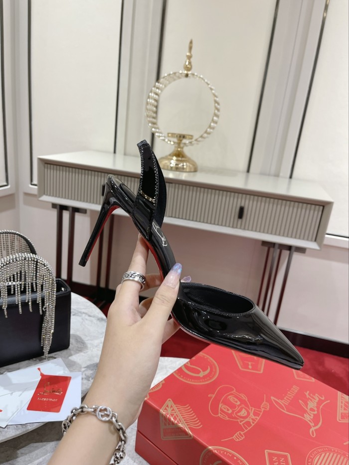 Lacquer Tip Thick Heel(Female)36-41=