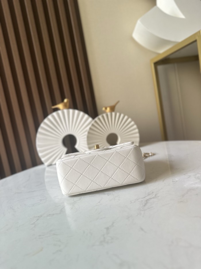 25 Edition CF Square Mini Flap Gold Ball “18x15x7cm” -056 =1786