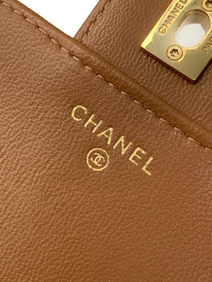 25B Classic Flap with Top Handle Small Lambskin “12.3x19x5cm” -057 =AP4674