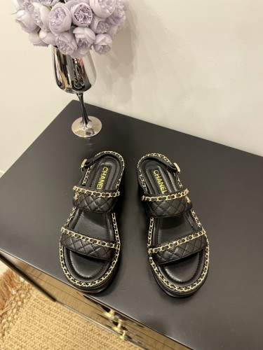 Quilted Lambskin Sandals(Female)36-41=