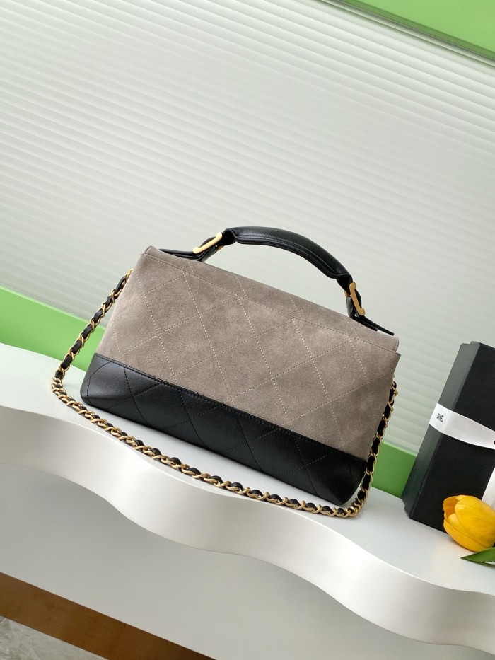 25A Flap Bag Medium Suede Lambskin “18x29x8cm” -008 =AS5637