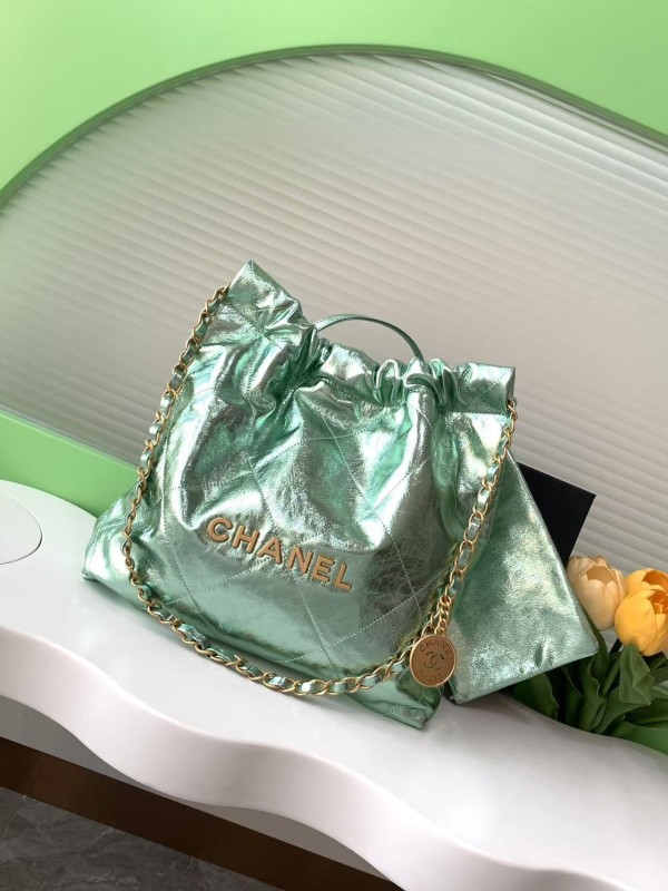 25C 22 Bag Medium Metallic Mint “35x37x7cm” -008 =AS3260