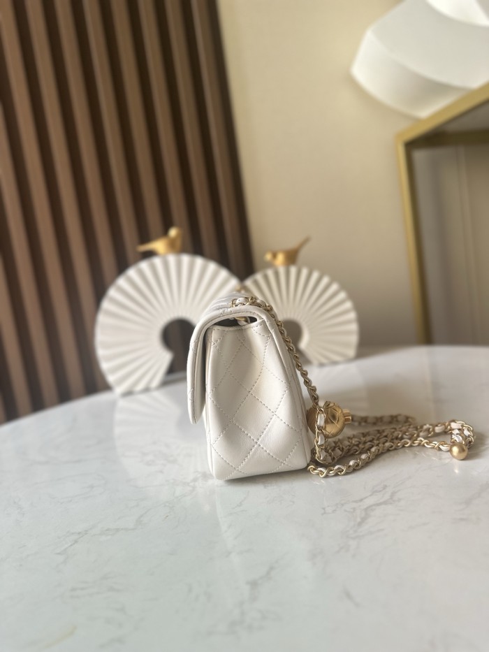 25 Edition CF Square Mini Flap Gold Ball “18x15x7cm” -056 =1786