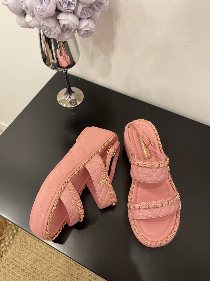 Quilted Lambskin Sandals(Female)36-41=