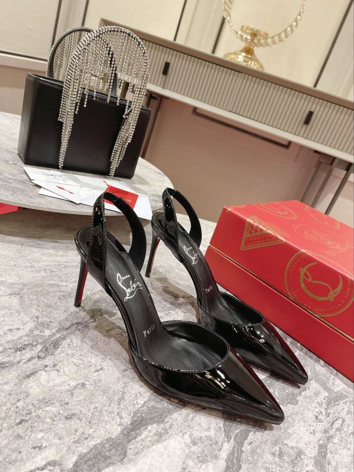 Lacquer Tip Thick Heel(Female)36-41=