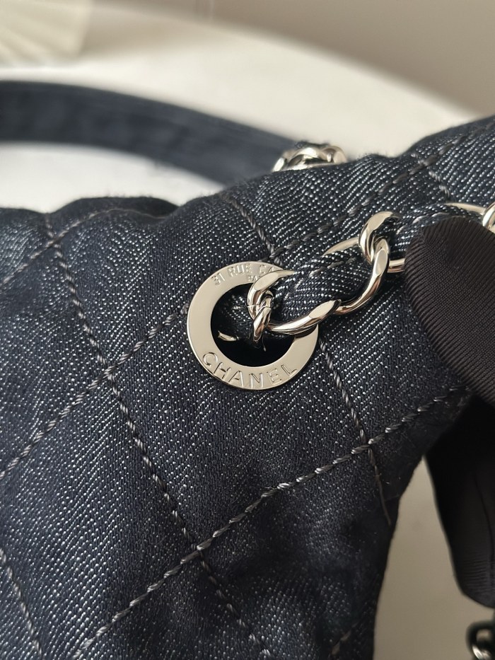 Vintage XXL Denim Messenger Bag Small “34x22x10cm” -038 =3322