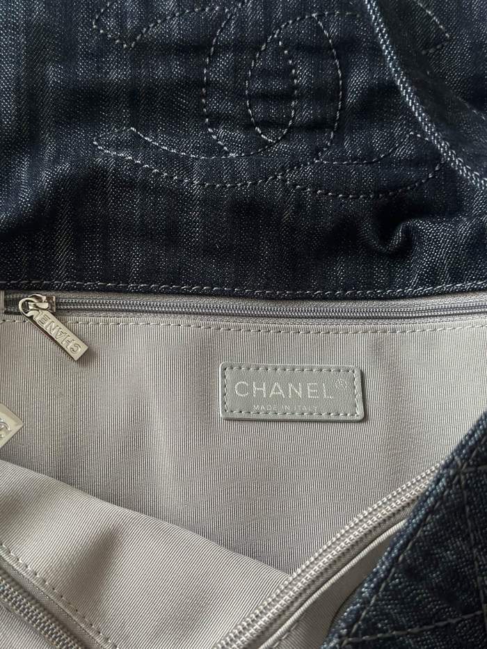 Vintage XXL Denim Messenger Bag Small “34x22x10cm” -038 =3322