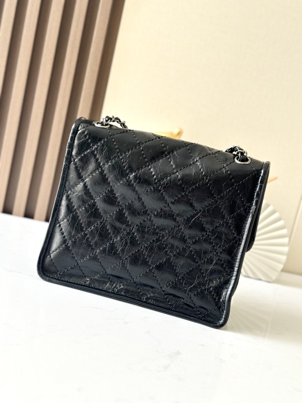 Vintage Flap Tofu Bag Resin Leather “26x23x11cm” -0501 =2225