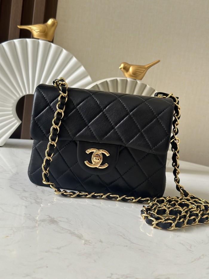 Vintage Mini Square Flap Bag “17.5x13x8cm” -038 =3349