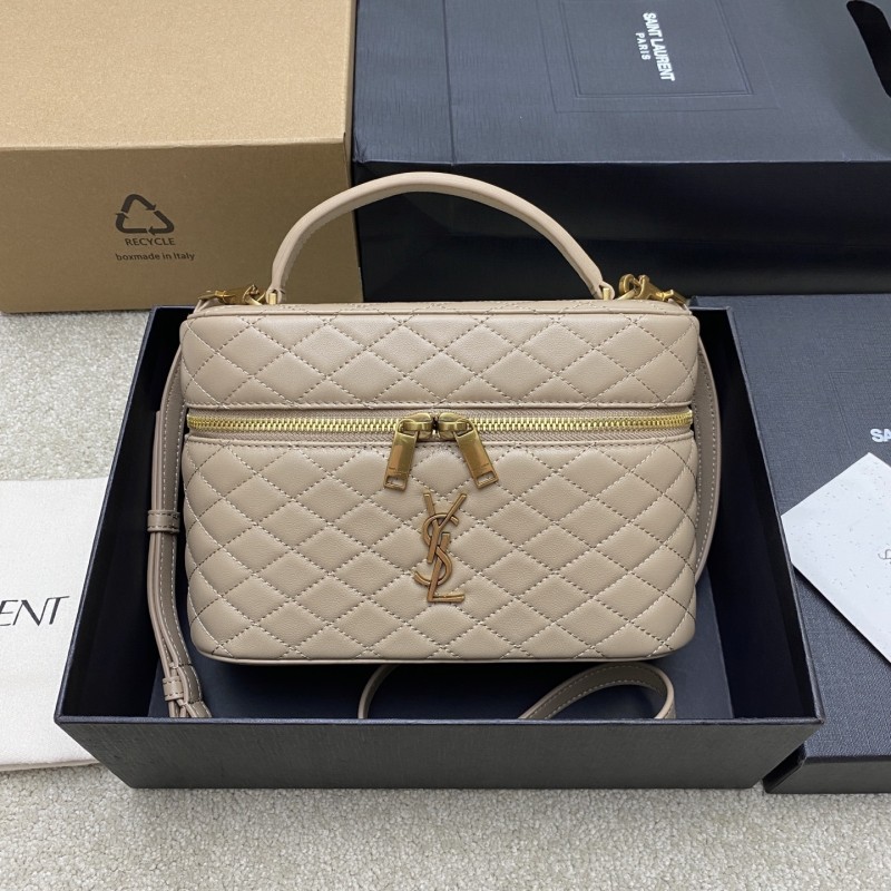 GABY large vanity bag in lambskin  22.5*15*8CM  -006=