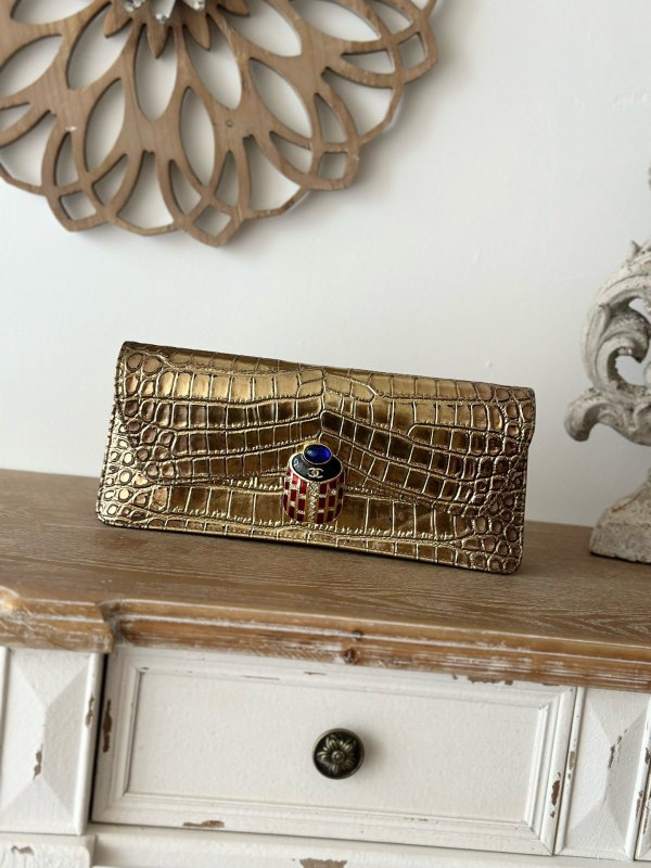 Vintage Ice Cube Clutch Lambskin “26x13x4cm” -008 =3314