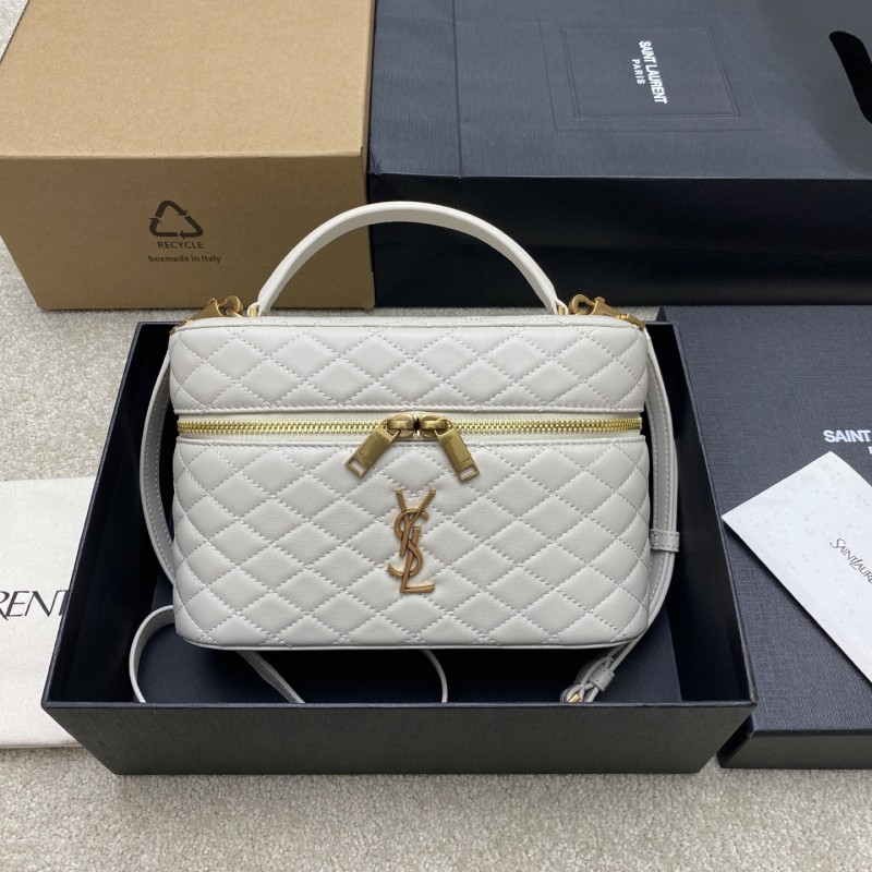 GABY large vanity bag in lambskin  22.5*15*8CM  -006=