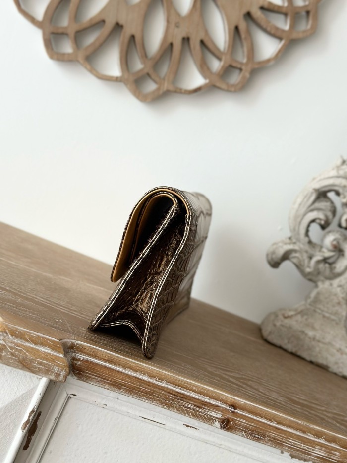Vintage Ice Cube Clutch Lambskin “26x13x4cm” -008 =3314