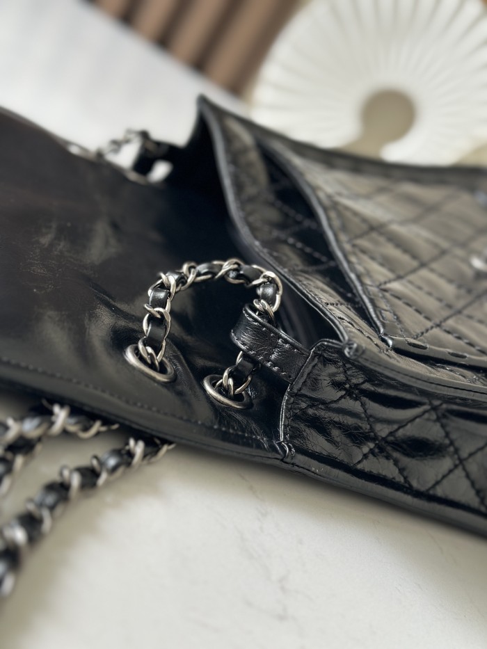 Vintage Flap Tofu Bag Resin Leather “26x23x11cm” -0501 =2225