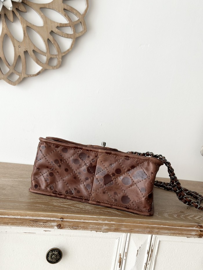 Vintage Flap Tofu Bag Resin Leather “26x23x11cm” -0501 =2225