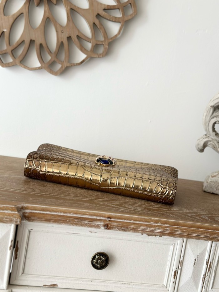 Vintage Ice Cube Clutch Lambskin “26x13x4cm” -008 =3314