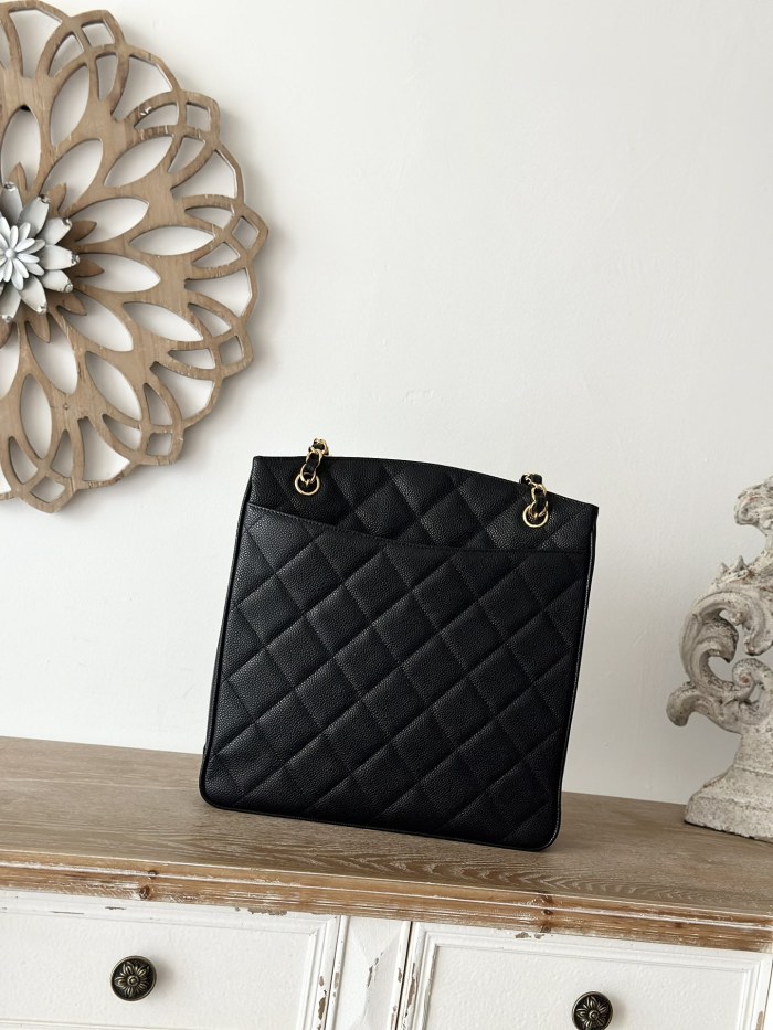 Vintage Grained Calfskin Shopping Tote “28x9x30cm” -058 =A2212