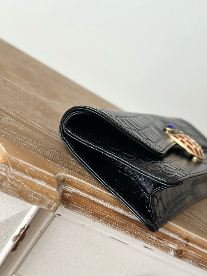 Vintage Crocodile Embossed Clutch “30x13x4cm” -008 =A2217