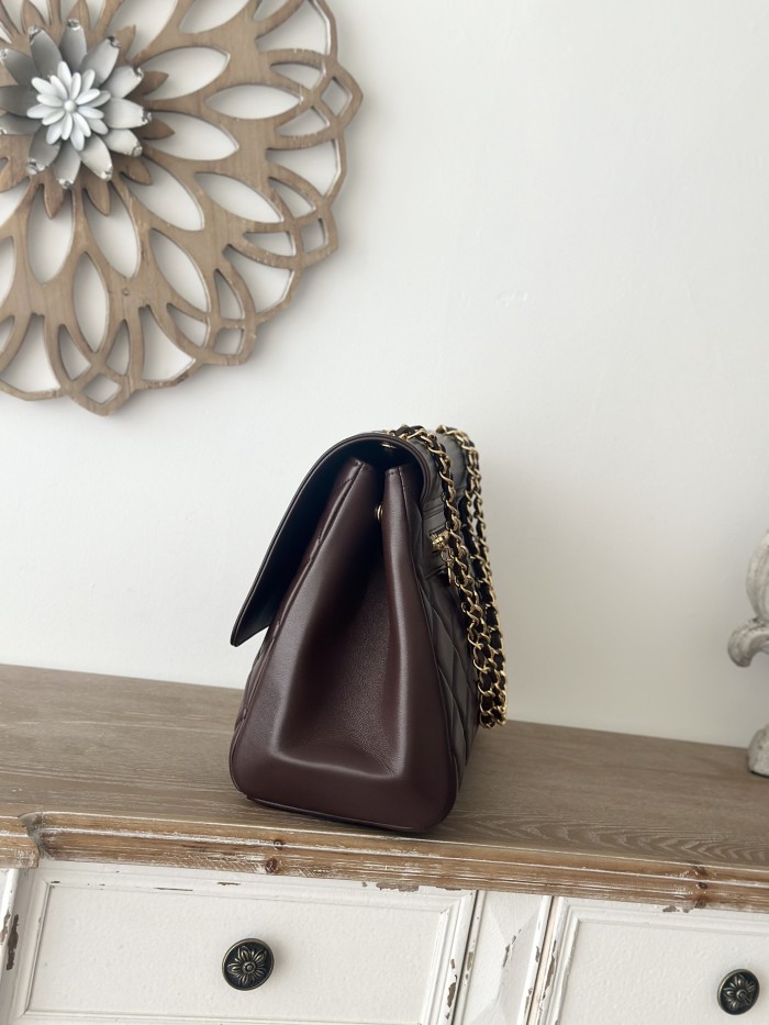 Vintage Large Single Shoulder Bag Lambskin “33x23x11cm” -0301 =A2215
