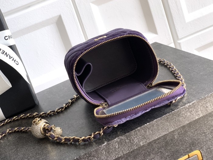 25K Mini Velvet Vanity Case “11x8.5x7cm” -006 =AS5197