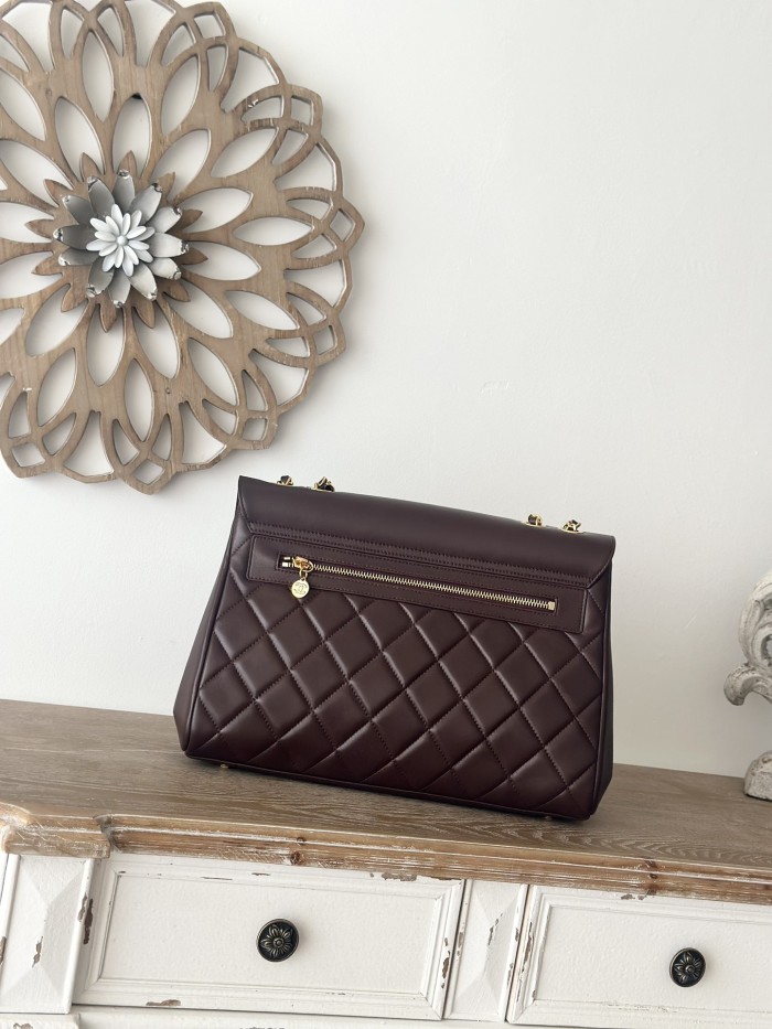 Vintage Large Single Shoulder Bag Lambskin “33x23x11cm” -0301 =A2215