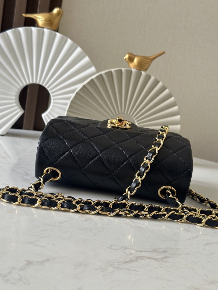 Vintage Mini Square Flap Bag “17.5x13x8cm” -038 =3349