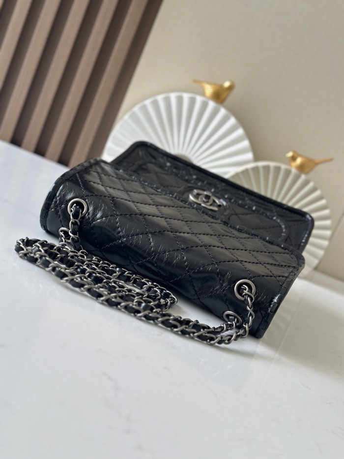 Vintage Flap Tofu Bag Resin Leather “26x23x11cm” -0501 =2225