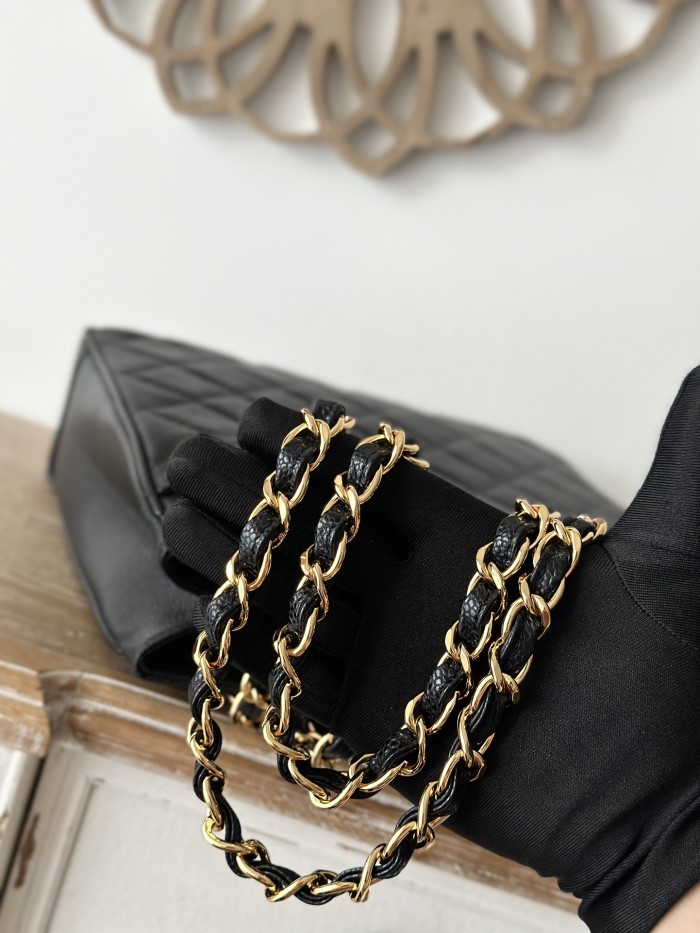 Vintage Grained Calfskin Shopping Tote “28x9x30cm” -058 =A2212