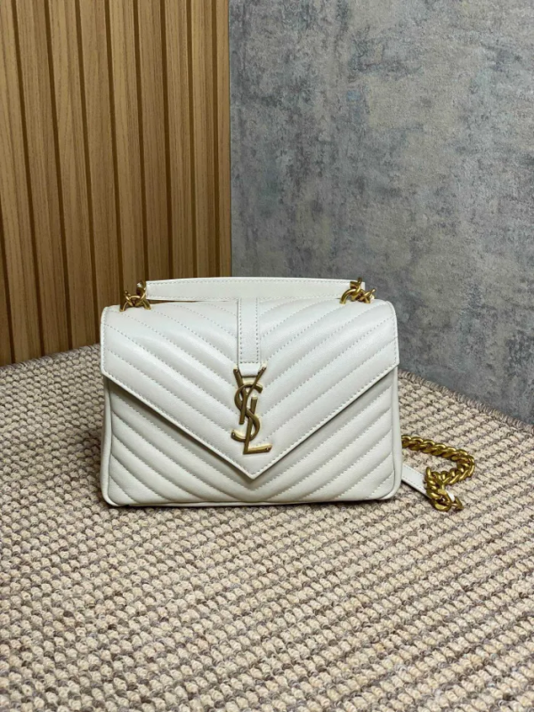 College Medium in Quilted Leather“24*17*6.5CM”-087=