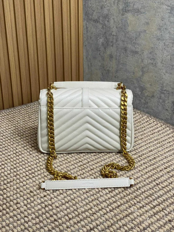 College Medium in Quilted Leather“24*17*6.5CM”-087=