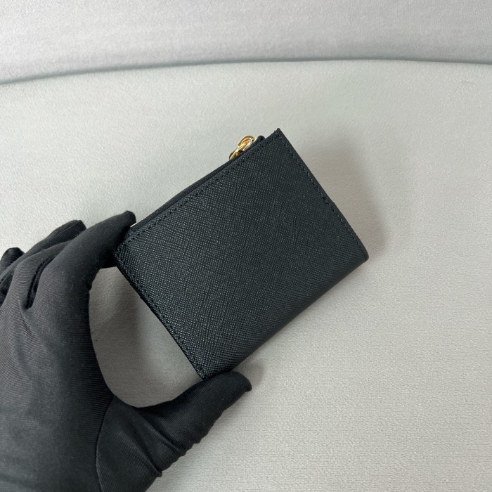 Saffiano and smooth leather card holder“10*8CM”-003=